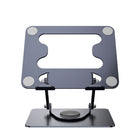 ShoppingAll - Support D’Ordinateur Portable Avec Base Rotative À 360° Pour Ordinateurs Et Tablettes Jusqu’à 17,3 Pouces – SA-LS8R-GRAY-Compatibilité Étendue – Convient aux ordinateurs portables et tablettes de 11” à 17,3”.