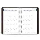 Blueline - Agenda Scolaire Quotidien/Mensuel D’Août À Juillet - Couverture Souple - 8 po H x 5 po l - Noir - Bilingue-Une page par jour lignée
