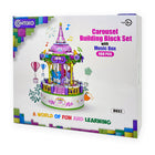 Contixo - Ensemble de blocs de construction de carrousel avec boîte à musique - 488 pièces-Des merveilles vibrantes à portée de main : Fabriqués avec une précision méticuleuse, ces mini blocs explosent de couleurs vives, assurant non seulement du jeu mais aussi un festin visuel. La durabilité rencontre des teintes éblouissantes pour des heures d'excitation
