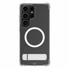 Blu Element - Étui Dropzone Rugged avec béquille avec aimants pour Samsung Galaxy S26 Ultra, Transparent-Niveau de protection : 400 chutes à 3 mètres