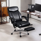 HOMCOM - Fauteuil de massage à 6 points avec télécommande - noir-Coussin à ressorts ensachés et rembourrage en mousse épaisse pour un confort durable 