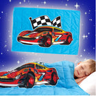 Bell+Howell - Couverture lestée pour enfants - 7 lb - Cars-SNUG, CHAUD, RESPIRANT, Snug sentiment imite la sensation d'être tenu, pour un sommeil très calme et relaxant, surface de contact en peluche vous gardera au chaud pendant les nuits froides