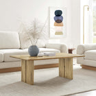 Modway - Amistad Bois Table basse - Chêne-Coussinets de pied ajustables non marqués