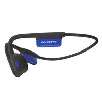 OPN Sound -  Casque audio ouvert Mezzo+ - Noir avec détails bleus-Mezzo+ se place à l'extérieur de vos oreilles et utilise la technologie de conduction osseuse pour envoyer des ondes sonores via de minuscules vibrations à travers vos pommettes jusqu'à votre oreille interne