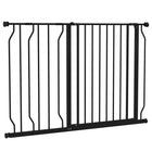 PawHut - Porte pour Chien Extra Large 30" - 45" L avec Système de Verrouillage Double - Noir-Bloc de verrouillage inférieur pour une stabilité accrue