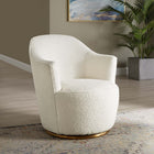 Modway - Nora Boucle Tapis Chaise pivotante - Blanc-Boucle Sellerie