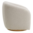 Modway - Holland Pivot Tissu chenille Fauteuil - Gris colombe-Base pivotante pour cadre en bois