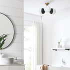 Modway - Stellar 3-Lumière Lumière de plafond semi-encastrée - Laiton satin opale-Auvent de plafond semi-encastré