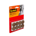 Scotch - Coussinets de fixation antidérapants, bruns, 25,4 mm (1 po), Paquet de 24-Une conception facile à utiliser et autoadhésive