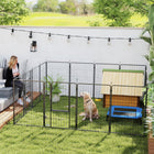 PawHut - Parc pour chien à 16 panneaux avec sangles pour grands chiens - 39 po H-Convient aussi bien pour l'intérieur que pour l'extérieur