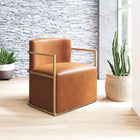 Zuo - Xander Fauteuil d’appoint - Brun-Supporte jusqu'à 330 lb