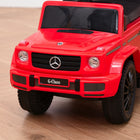 Aosom - Mercedes-benz g350 licensed toddler sliding car - rouge-Matériau : PP, Métal 