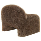 Modway - Mina Fausse fourrure Chaise d’accent - Brown-7