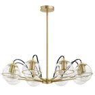 Modway - Hanna 8-Lumière Lustre - Or clair-Dimmable (gradateur non inclus)