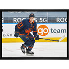 Ryan Nugent-Hopkins Oilers Action-H - Toile encadree - 31" x 22"-Impression sur toile de qualité supérieure avec bordures enveloppées
