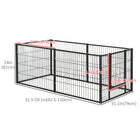 PawHut - Parc à chiens robuste 6 panneaux pour petits chiens - 59 po x 24 po -Un excellent terrain de jeu