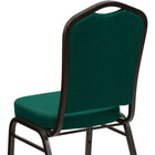 Flash Furniture – Chaise banquet empilable Hercules dossier couronne siège 2,5 po, vert, cadre filons dorés, 4/paq. (FDC01GVGN)-Mousse ignifuge CA117