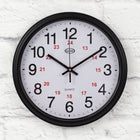 Geo - horloge mural 12/24, noire-12"