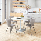 Zuo - Thibideaux Chaise de salle à manger - Gris pâle - Ensemble de 2-Supporte jusqu'à 330 lb