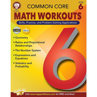 Livre numérique : Mark Twain - Common Core Math Workouts, 404220-EB, 6e année-Vous recevrez deux courriels : le premier confirmant la totalité de votre commande et le second comportant un lien de téléchargement. Vous pourrez utiliser le lien de téléchargement immédiatement ou plus tard, comme vous le voulez.