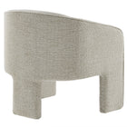 Modway - Greer Tissu Boucle Rembourré Fauteuil d’accent - Parchemin-Arrivée entièrement assemblée