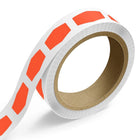 JAM Paper - Rouleaux d'étiquettes standard - forme Marquis - 1 7/8 x 3 15/32 - rouge fluo - 125 étiquettes/rouleau-Couleur : Rouge fluo | Faites ressortir votre courrier avec des étiquettes d'adresse d'expédition colourées.