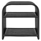 Modway - Eve Rotin naturel courbé Table d’appoint - Noir-Entièrement assemblé