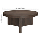 Hudson&Canal - Table basse ron Holm 91 cm (36 po) - Brun aulne-10