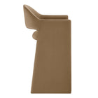 Modway - Talia 41 pouces Cuir végane Tabouret de bar - Taupe-Siège/dossier rembourré fixe