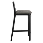 Modway - Monarch Bois et rotin Tabouret de comptoir - Noir Noir Gris-Glissières de plancher sans marquage