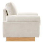 Modway - Oasis Rembourré Tissu Fauteuil - Ivoire-Ressorts enchaînés et support sinueux