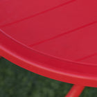 Outsunny - Table de pique-nique pliant pour enfants avec chaises, motif, extérieur jardin terrasse arrière-cour avec parasol - rouge-Couleur : Rouge  
