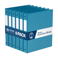 Davis Group Super économie, Reliure à anneaux ronds 1 po, paquet de 6 – Bleu Turquoise-3 Reliure À Anneaux
