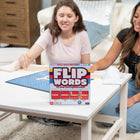 Continuum Games - Jeu de mots inversés - Ensemble de 155-Comprend : des tuiles de lettres avec 2 côtés de couleurs différentes, un plateau de jeu, 2 supports de tuiles en bois, un bloc de feuilles de lettres et 2 pochettes pour contenir les tuiles