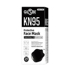 Globe - Masque de protection 4 plis non médical KN95 Hynaut - Noir - Paquet de 50-Filtration éprouvée à 98 %
