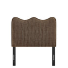Modway - Athena Rayé Tissu tapis Tête de lit jumelée, Bande de Terre-Assemblée requise