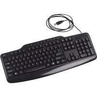 Clavier filaire Staples, anglais-10 touches de raccourci, dont les fonctions courriel, volume et lecteur multimédia, pour plus de commodité.