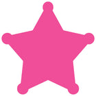 JAM Paper - Rouleaux d'étiquettes standard - Sherrif Star - 2 3/4 x 2 3/4 - rose fluo - 125 étiquettes/rouleau-Taille : Sherrif Star (2 3/4 x 2 3/4 pouces) | Les étiquettes imprimables sont faciles à créer et à personnaliser.