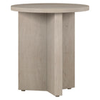 Hudson&Canal - Table d'appoint ronde Anders de 50 cm de largeur, , blanc aulne-Un design scandinave contemporain pour votre salon, votre bureau et plus encore