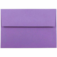 JAM Paper - Enveloppes d'invitation colorées A1 - 4 barres - 3,625 x 5,125 - violet violet recyclé - Paquet de 50-Caractéristiques de l'enveloppe : Fermeture à rabat droit en gomme, finition en papier lisse de haute qualité, fabriquée à partir de 30 % de matériaux recyclés