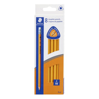 Staedtler - Crayons graphite triangulaires extrudés - #2 HB - Paquet de 8-Graphite, HB #2