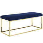 Modway - Anticipate Tissu Banc in Marine d’or-Lit ou banc de salon moderne