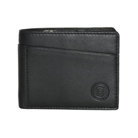Club Rochelier - Portefeuille mince pour homme avec poche zippée - Noir-Conception à deux volets