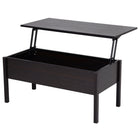 HOMCOM - Table basse moderne relevable 39 po avec compartiment de rangement caché - café-Table basse à plateau relevable avec espace de rangement caché pour stocker vos objets domestiques