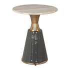 Zuo - Glasa Table d’appoint - Multicolore-Marbre naturel apportant élégance intemporelle et sophistication raffinée