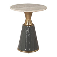Zuo - Glasa Table d’appoint - Multicolore-Marbre naturel apportant élégance intemporelle et sophistication raffinée