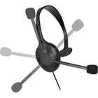 Audio-Technica - ATH-101USB Casque USB à une oreille - Noir-Sortie USB Type-A (avec adaptateur USB Type-C) pour une connectivité plug-and-play