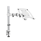 ShoppingAll - Support de bureau entièrement réglable pour ordinateur portable - Blanc-Peut accueillir un ordinateur portable d'une taille de 12 à 17 pouces et d'un poids maximal de 17,6 livres/8 kg (avec des trous de montage VESA de 75 mm x 75 mm/ 100 mm x 100 mm).