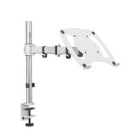 ShoppingAll - Support de bureau entièrement réglable pour ordinateur portable - Blanc-Peut accueillir un ordinateur portable d'une taille de 12 à 17 pouces et d'un poids maximal de 17,6 livres/8 kg (avec des trous de montage VESA de 75 mm x 75 mm/ 100 mm x 100 mm).