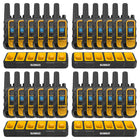 Dewalt - Radios Heavy Duty 24 DXFRS800 avec chargeurs 4X 6 ports-22 canaux préréglés sont préréglés avec des codes de confidentialité.